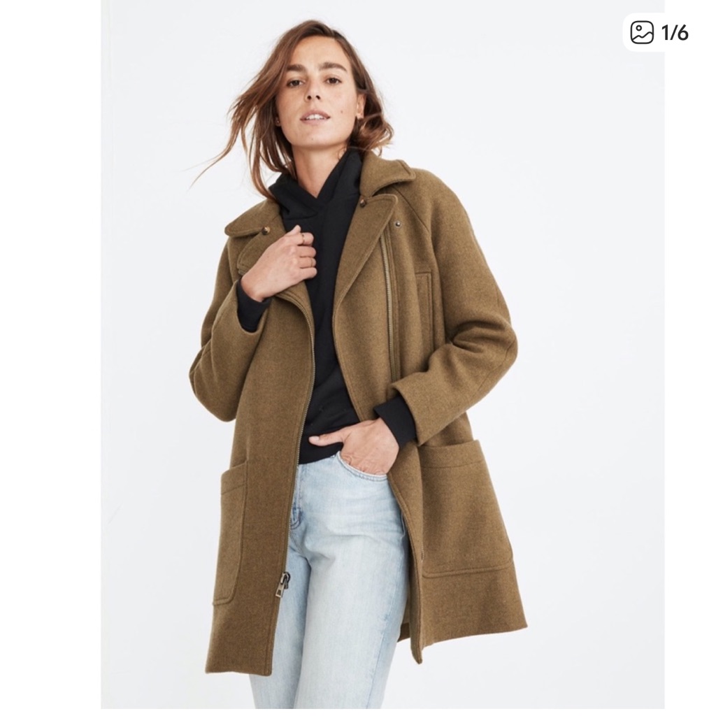 Madewell Eldridge Zip Coat Jacket